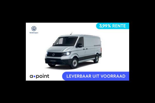 Volkswagen Crafter Trendline L3 2.0 TDI EU6 140 pk GVW 3.0T NETTO DEAL!!  Zijschuifdeur links en rechts, Camera achter!!