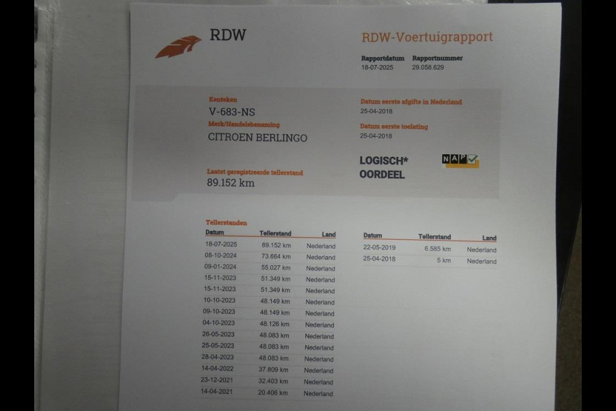 Citroën Berlingo 1.6 BlueHDI 75 *navi/camera* pack look*