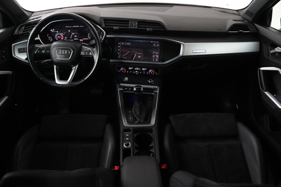 Audi Q3 35 TFSI S Line Pro (PANORAMADAK, VIRTUAL, 360 CAMERA, ADAPTIVE CRUISE, PDC, NAVI, STOELV, B&O GELUID, SFEERVERLICHTING)