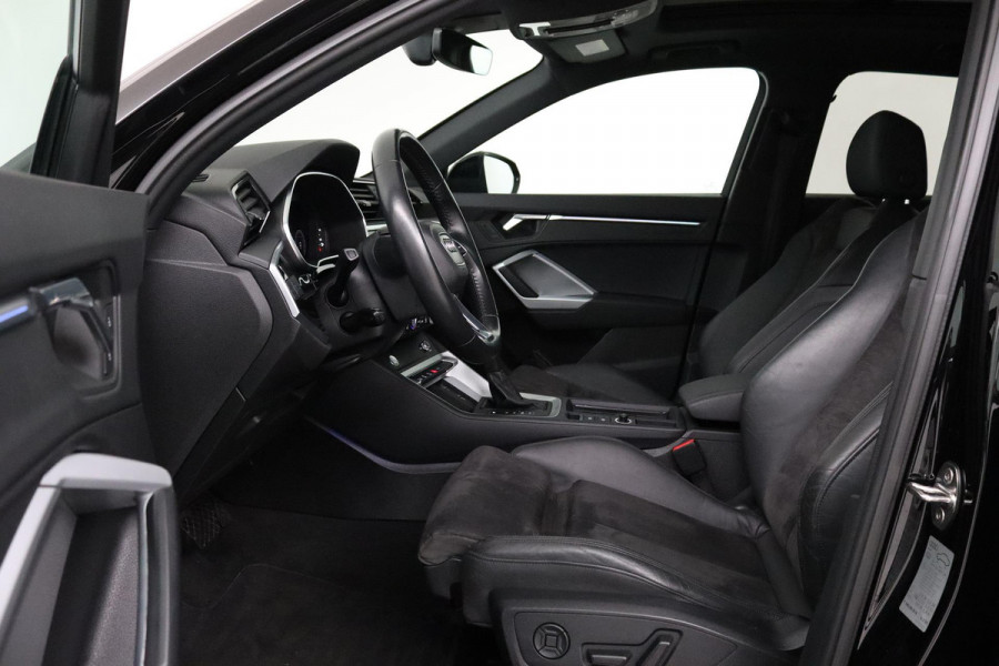 Audi Q3 35 TFSI S Line Pro (PANORAMADAK, VIRTUAL, 360 CAMERA, ADAPTIVE CRUISE, PDC, NAVI, STOELV, B&O GELUID, SFEERVERLICHTING)