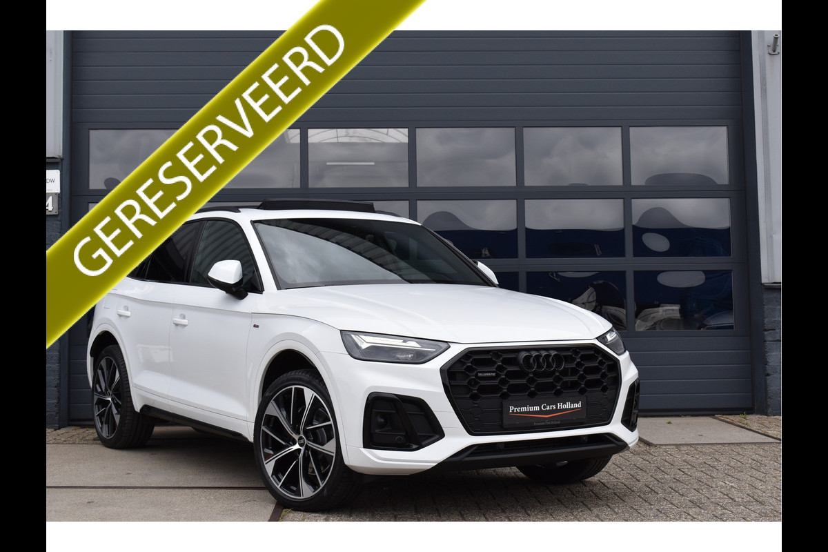 Audi Q5 50 TFSI e S-Line Black Ed 299 Pk Pano RS-Stoel Sfeer Navi ACC Camera Full Led 21 Inch SQ5 Audi Q5 50 TFSI e S-Line Black Ed 299 Pk Pano RS-Stoel Sfeer Navi ACC Camera Full Led 21 Inch SQ5