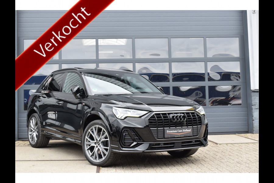 Audi Q3 45 TFSI e S-Line 245 Pk Black Ed Pano Navi Leder Camera ACC B&O Sfeer 20 inch