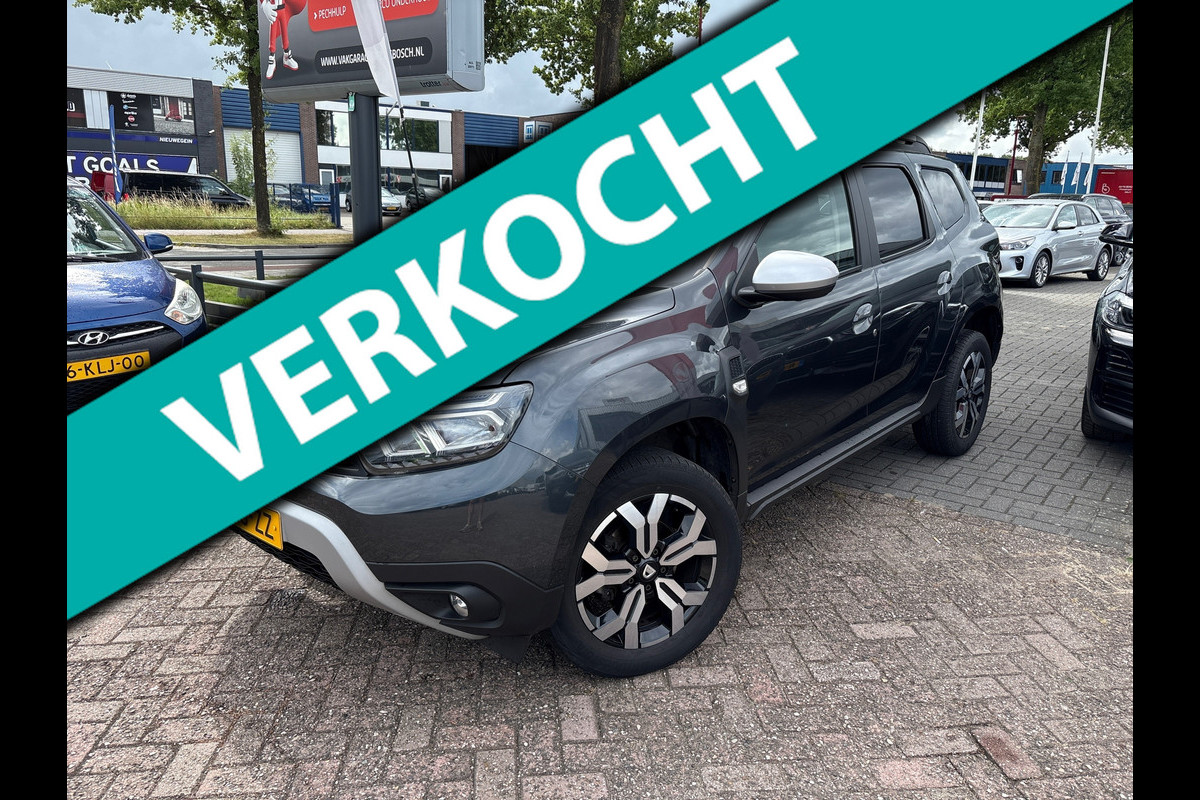 Dacia Duster 1.3 TCe Prestige automaat / navi / leer / camera / afn trekhaak / stoelverw / orig ned. Dacia Duster 1.3 TCe Prestige automaat / navi / leer / camera / afn trekhaak / stoelverw / orig ned.