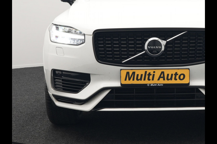 Volvo XC90 T8 Recharge AWD R-Design Plug In Hybrid 456pk 7 Persoons Long Range Dealer O.H. INCL BTW PHEV | Panodak | Alcantara Sportstoelen Memory | Adaptive Cruise | Harman Kardon | Pilot Assist | Head Up | 360 Camera | L.M. 20" | Apple Carplay | Navigatie | DAB |
