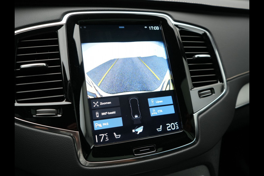 Volvo XC90 T8 Recharge AWD R-Design Plug In Hybrid 456pk 7 Persoons Long Range Dealer O.H. INCL BTW PHEV | Panodak | Alcantara Sportstoelen Memory | Adaptive Cruise | Harman Kardon | Pilot Assist | Head Up | 360 Camera | L.M. 20" | Apple Carplay | Navigatie | DAB |