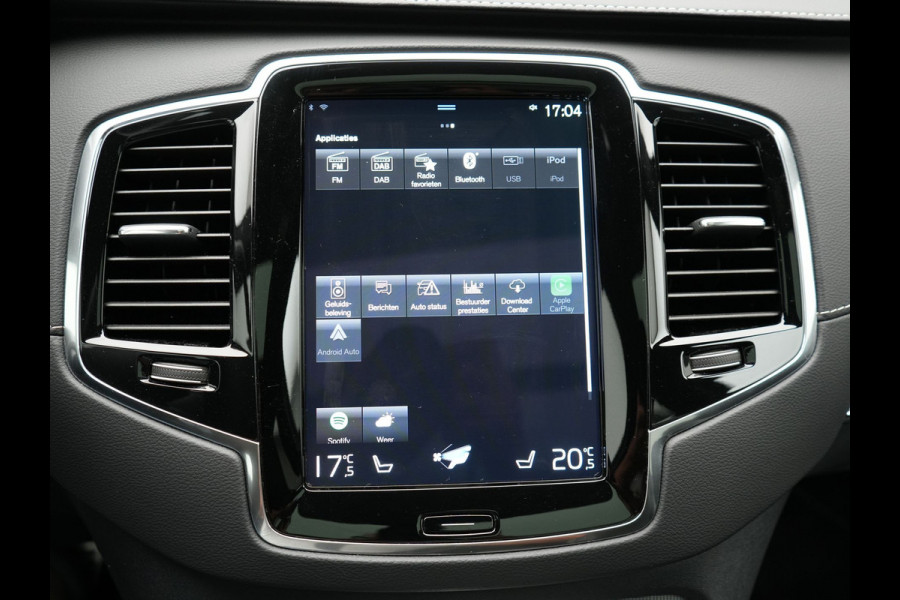 Volvo XC90 T8 Recharge AWD R-Design Plug In Hybrid 456pk 7 Persoons Long Range Dealer O.H. INCL BTW PHEV | Panodak | Alcantara Sportstoelen Memory | Adaptive Cruise | Harman Kardon | Pilot Assist | Head Up | 360 Camera | L.M. 20" | Apple Carplay | Navigatie | DAB |