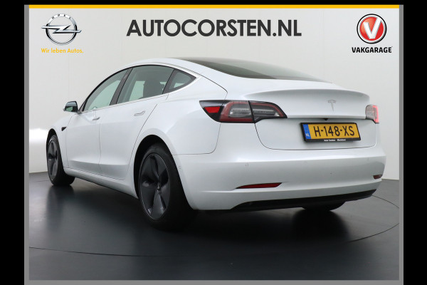Tesla Model 3 RWD SR+ 60kWh 325PK FSD 3-Computer 18" AutoPilot Leder PanoDak Adaptive-Cruise Lmv Camera's Elektr.-Stuur+Stoelen+Spiegels+Geheu Navi LED Comfortstoelen ACC DAB Voorverwarmen interieur via App Keyless via Telefoonsleutel One-Pedal-Drive 1e Eigenaar Origineel Nederlandse Auto Fabrieksgarantie op accu en motor tot 25-6-2028/160.000km