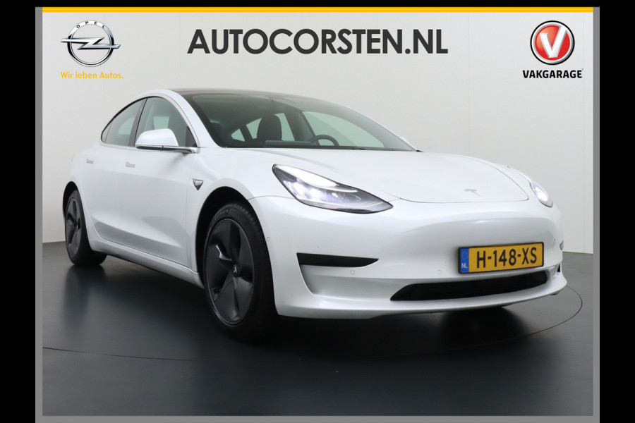 Tesla Model 3 RWD SR+ 60kWh 325PK FSD 3-Computer 18" AutoPilot Leder PanoDak Adaptive-Cruise Lmv Camera's Elektr.-Stuur+Stoelen+Spiegels+Geheu Navi LED Comfortstoelen ACC DAB Voorverwarmen interieur via App Keyless via Telefoonsleutel One-Pedal-Drive 1e Eigenaar Origineel Nederlandse Auto Fabrieksgarantie op accu en motor tot 25-6-2028/160.000km