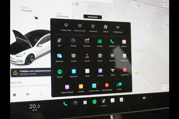 Tesla Model 3 RWD SR+ 60kWh 325PK FSD 3-Computer 18" AutoPilot Leder PanoDak Adaptive-Cruise Lmv Camera's Elektr.-Stuur+Stoelen+Spiegels+Geheu Navi LED Comfortstoelen ACC DAB Voorverwarmen interieur via App Keyless via Telefoonsleutel One-Pedal-Drive 1e Eigenaar Origineel Nederlandse Auto Fabrieksgarantie op accu en motor tot 25-6-2028/160.000km