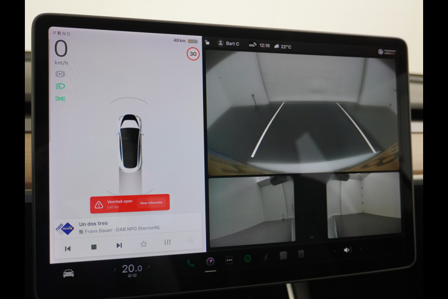 Tesla Model 3 RWD SR+ 60kWh 325PK FSD 3-Computer 18" AutoPilot Leder PanoDak Adaptive-Cruise Lmv Camera's Elektr.-Stuur+Stoelen+Spiegels+Geheu Navi LED Comfortstoelen ACC DAB Voorverwarmen interieur via App Keyless via Telefoonsleutel One-Pedal-Drive 1e Eigenaar Origineel Nederlandse Auto Fabrieksgarantie op accu en motor tot 25-6-2028/160.000km
