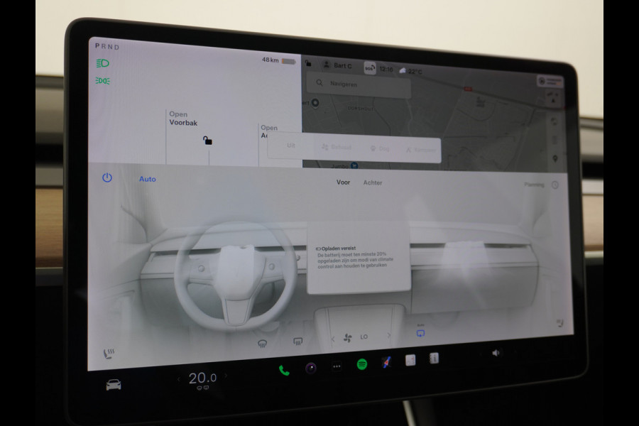 Tesla Model 3 RWD SR+ 60kWh 325PK FSD 3-Computer 18" AutoPilot Leder PanoDak Adaptive-Cruise Lmv Camera's Elektr.-Stuur+Stoelen+Spiegels+Geheu Navi LED Comfortstoelen ACC DAB Voorverwarmen interieur via App Keyless via Telefoonsleutel One-Pedal-Drive 1e Eigenaar Origineel Nederlandse Auto Fabrieksgarantie op accu en motor tot 25-6-2028/160.000km