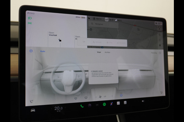 Tesla Model 3 RWD SR+ 60kWh 325PK FSD 3-Computer 18" AutoPilot Leder PanoDak Adaptive-Cruise Lmv Camera's Elektr.-Stuur+Stoelen+Spiegels+Geheu Navi LED Comfortstoelen ACC DAB Voorverwarmen interieur via App Keyless via Telefoonsleutel One-Pedal-Drive 1e Eigenaar Origineel Nederlandse Auto Fabrieksgarantie op accu en motor tot 25-6-2028/160.000km