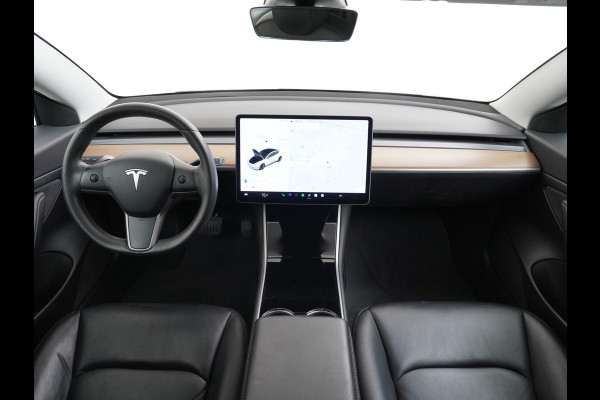 Tesla Model 3 RWD SR+ 60kWh 325PK FSD 3-Computer 18" AutoPilot Leder PanoDak Adaptive-Cruise Lmv Camera's Elektr.-Stuur+Stoelen+Spiegels+Geheu Navi LED Comfortstoelen ACC DAB Voorverwarmen interieur via App Keyless via Telefoonsleutel One-Pedal-Drive 1e Eigenaar Origineel Nederlandse Auto Fabrieksgarantie op accu en motor tot 25-6-2028/160.000km