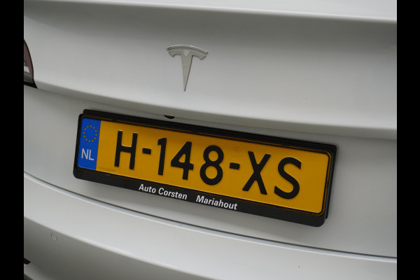 Tesla Model 3 RWD SR+ 60kWh 325PK FSD 3-Computer 18" AutoPilot Leder PanoDak Adaptive-Cruise Lmv Camera's Elektr.-Stuur+Stoelen+Spiegels+Geheu Navi LED Comfortstoelen ACC DAB Voorverwarmen interieur via App Keyless via Telefoonsleutel One-Pedal-Drive 1e Eigenaar Origineel Nederlandse Auto Fabrieksgarantie op accu en motor tot 25-6-2028/160.000km