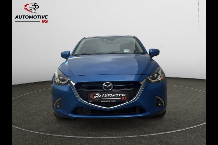 Mazda 2 1.5 Skyactiv-G GT-M |Navi|LED|CarPlay/android auto|Dodehoek|Keyless|PDC+Cam|Stoelverwarming|HUD|Parkeerhulp|Clima|