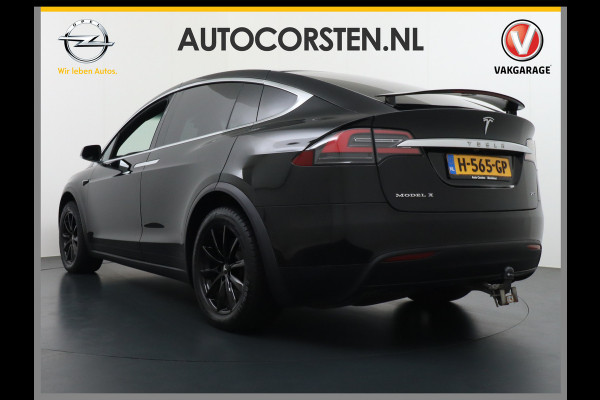Tesla Model X 75D AWD Luchtvering Adaptive Cruise Enchanced AutoPilot Trekhaak Premium Connectivity Panoramaraam Vleugeldeuren Camera's Elektr 4WD Led Koplampen Lmv Led Bordherkenning Verwarmde Sproeiers-bladen Rijstrooksensor 2.250KG Trekvermogen Nieuwprijs €102.350