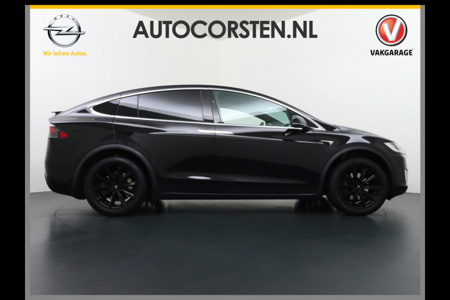 Tesla Model X 75D AWD Luchtvering Adaptive Cruise Enchanced AutoPilot Trekhaak Premium Connectivity Panoramaraam Vleugeldeuren Camera's Elektr 4WD Led Koplampen Lmv Led Bordherkenning Verwarmde Sproeiers-bladen Rijstrooksensor 2.250KG Trekvermogen Nieuwprijs €102.350