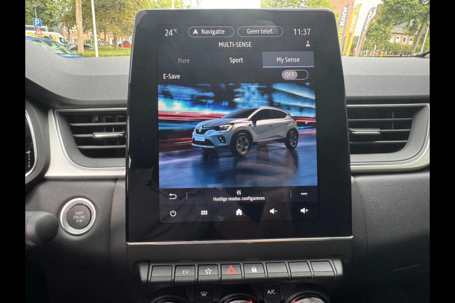 Renault Captur 1.6 E-Tech plug-in hybrid 160 techno Groot navi / Clima / Full Led / P-sensoren & camera