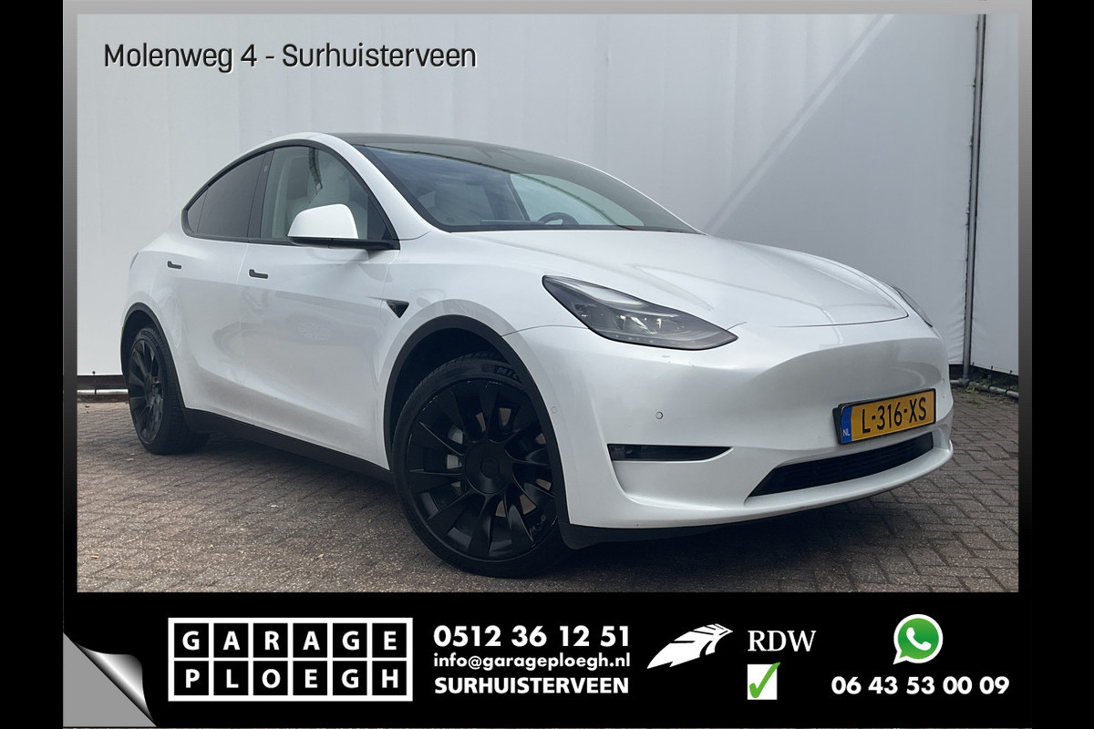 Tesla Model Y Long Range AWD 75 kWh Pano Autopilot Leder Stoelverw Cam NL-Auto! Tesla Model Y Long Range AWD 75 kWh Pano Autopilot Leder Stoelverw Cam NL-Auto!