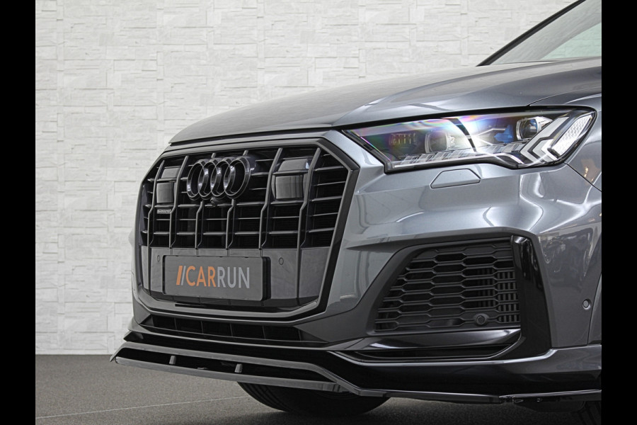 Audi Q7 55 TFSI e 381PK S-Line | 360 Camera | RS-Leder | Laser-LED | BTW | ACC | Head-Up | Panorama | Keyless-Entry | Luchtvering | Memory | Lane & Side assist | Sportstoelen | Black optic | Bovag Garantie.