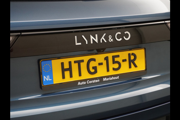 Lynk & Co 01 1.5 PHEV AUT-7 261pk Pano-Schuif-K-dak 20" 360°Camera Apple Carplay Android Auto Adaptive-Cruise Navi Pdc Ecc Keyless Led Plug-I Elek.Memory.Stoel File assistent Dodehoek detector Elektrisch bedienbare achterklep Rijstrooksensor Wifi Verkeersbord detectie 425Nm koppel 3,7kw laadvermogen A-label Euro 6 Hybride Benzine/Elektrisch rijden tot ca.69km 1.800kg trekvermogen