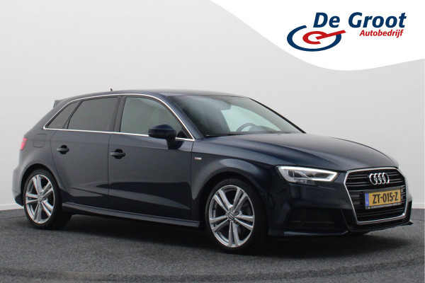 Audi A3 Sportback 35 TFSI CoD Sport S Line Edition Leer/Stof, Climate, Cruise, Navigatie, Bluetooth, LED, Premium Sound, 18''