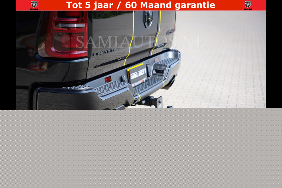 Dodge Ram 1500 Limited Night High Output 540HP 706Nm | Massage + Full Option | De Meest Luxe en Volle Pick-Up in zijn Klasse | Comfortabele Dubbele Cabine met Royale 5 Zitplaatsen | BPM vrij | Nu Leverbaar uit Voorraad | Voorraad Nr 2356 - 0990