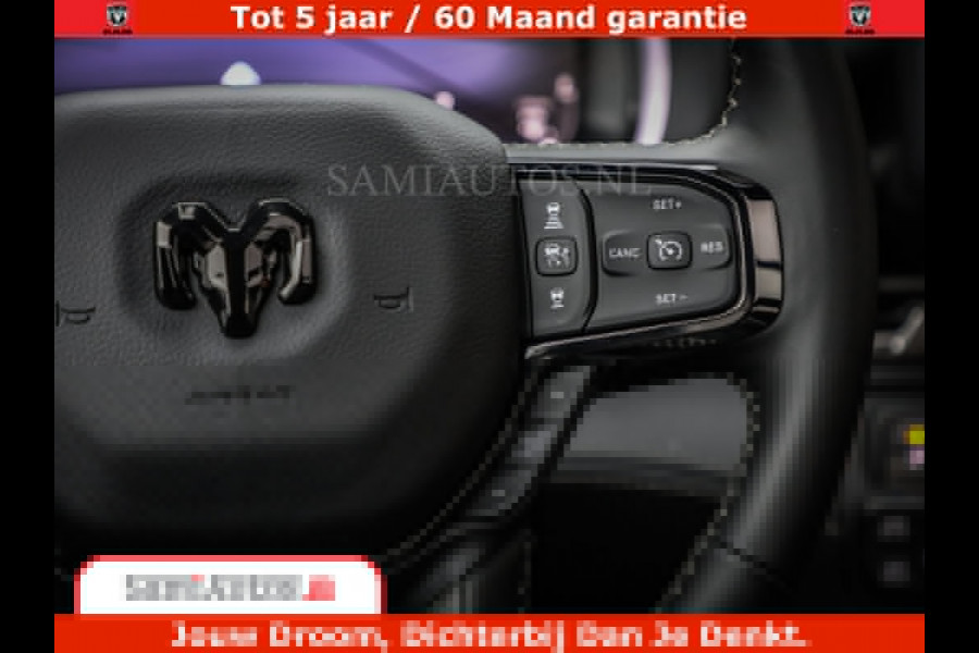 Dodge Ram 1500 Limited Night High Output 540HP 706Nm | Massage + Full Option | De Meest Luxe en Volle Pick-Up in zijn Klasse | Comfortabele Dubbele Cabine met Royale 5 Zitplaatsen | BPM vrij | Nu Leverbaar uit Voorraad | Voorraad Nr 2356 - 0990
