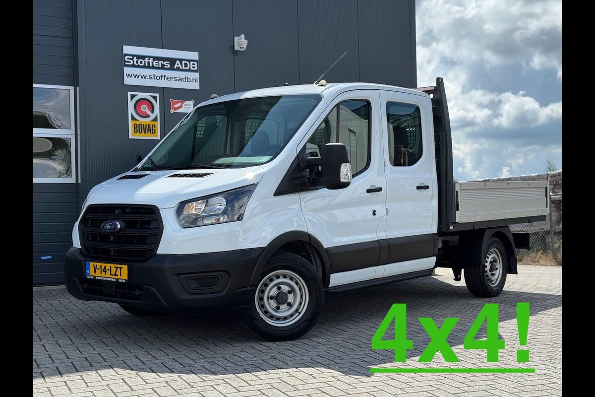 Ford Transit 350 2.0 TDCI L2H1 DC 4WD | Open laadbak | Bluetooth | Kunstleder | 7-persoons | Vierwielaandrijving | Airco | AWD 4x4 Ford Transit 350 2.0 TDCI L2H1 DC 4WD | Open laadbak | Bluetooth | Kunstleder | 7-persoons | Vierwielaandrijving | Airco | AWD 4x4