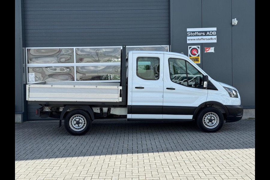 Ford Transit 350 2.0 TDCI L2H1 DC 4WD | Open laadbak | Bluetooth | Kunstleder | 7-persoons | Vierwielaandrijving | Airco | AWD 4x4