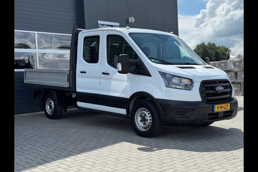 Ford Transit 350 2.0 TDCI L2H1 DC 4WD | Open laadbak | Bluetooth | Kunstleder | 7-persoons | Vierwielaandrijving | Airco | AWD 4x4