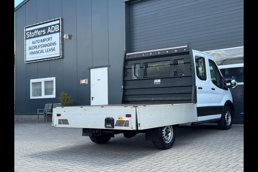 Ford Transit 350 2.0 TDCI L2H1 DC 4WD | Open laadbak | Bluetooth | Kunstleder | 7-persoons | Vierwielaandrijving | Airco | AWD 4x4