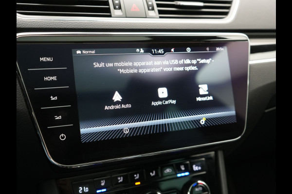 Škoda Superb Combi 1.4 TSI iV Lauren & Klement Plug In Hybrid 218pk Dealer O.H PHEV | Panodak | Adaptive Cruise | Camera | Lederen Sportstoelen Memory & Ventilatie |  Crystal LED | Apple Carplay | Lane Assist | Stoelverwarming | Navigatie |  DAB |