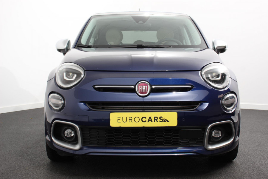 Fiat 500X Fiat 500X 1,4 Turbo 150pk Yacht Club Automaat Leder Navigatie Audio Canvas vouwdak Adaptive Cruise Control Camera Dab Led 18"Lmv Extra getint glas