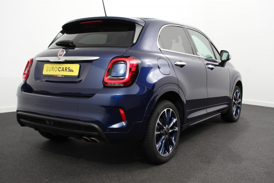 Fiat 500X Fiat 500X 1,4 Turbo 150pk Yacht Club Automaat Leder Navigatie Audio Canvas vouwdak Adaptive Cruise Control Camera Dab Led 18"Lmv Extra getint glas