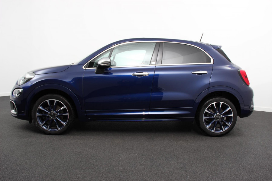 Fiat 500X Fiat 500X 1,4 Turbo 150pk Yacht Club Automaat Leder Navigatie Audio Canvas vouwdak Adaptive Cruise Control Camera Dab Led 18"Lmv Extra getint glas