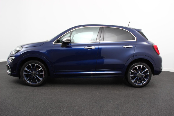 Fiat 500X Fiat 500X 1,4 Turbo 150pk Yacht Club Automaat Leder Navigatie Audio Canvas vouwdak Adaptive Cruise Control Camera Dab Led 18"Lmv Extra getint glas