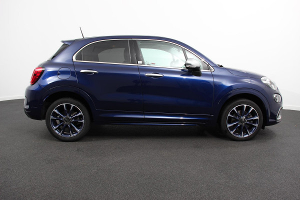 Fiat 500X Fiat 500X 1,4 Turbo 150pk Yacht Club Automaat Leder Navigatie Audio Canvas vouwdak Adaptive Cruise Control Camera Dab Led 18"Lmv Extra getint glas