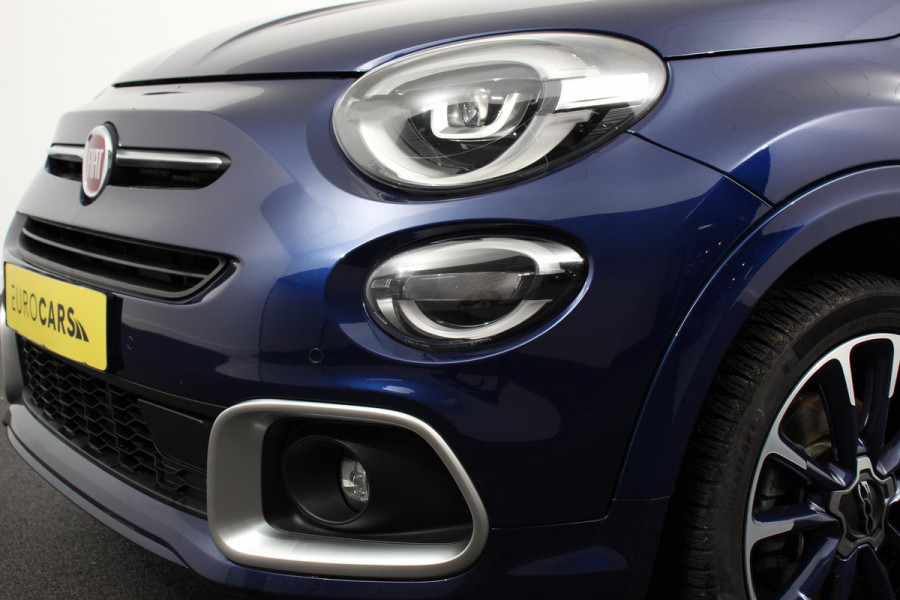Fiat 500X Fiat 500X 1,4 Turbo 150pk Yacht Club Automaat Leder Navigatie Audio Canvas vouwdak Adaptive Cruise Control Camera Dab Led 18"Lmv Extra getint glas