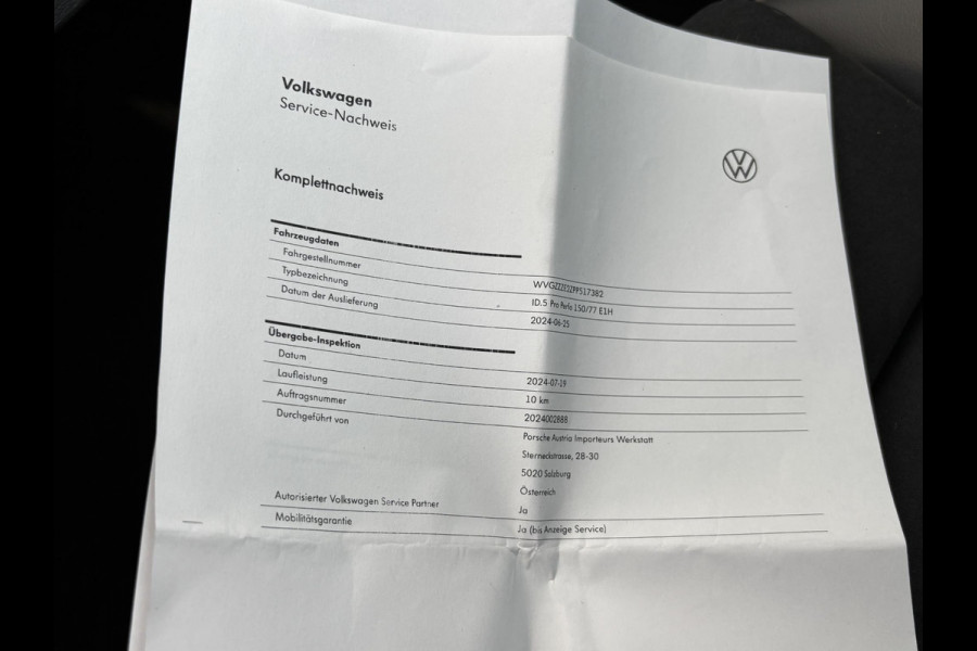 Volkswagen ID.5 Pro Business Advantage 77 kWh MEMORY SEAT | ELEK. TREKHAAK | CAMERA | PANO