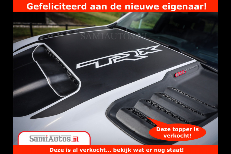 Dodge Ram 1500 TRX 6.2 V8 4x4 | HellCat 702 PK | BEAST | RAM Vol | Black Line | Comfortabele DC Dubbele Cabine met Royale 5 Zitplaatsen | Rode Stiksels | Head-Up | DashCam | Alarm |
