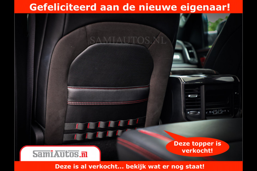 Dodge Ram 1500 TRX 6.2 V8 4x4 | HellCat 702 PK | BEAST | RAM Vol | Black Line | Comfortabele DC Dubbele Cabine met Royale 5 Zitplaatsen | Rode Stiksels | Head-Up | DashCam | Alarm |