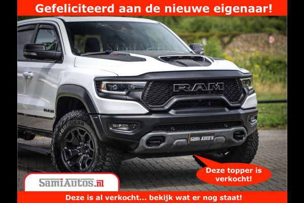 Dodge Ram 1500 TRX 6.2 V8 4x4 | HellCat 702 PK | BEAST | RAM Vol | Black Line | Comfortabele DC Dubbele Cabine met Royale 5 Zitplaatsen | Rode Stiksels | Head-Up | DashCam | Alarm |