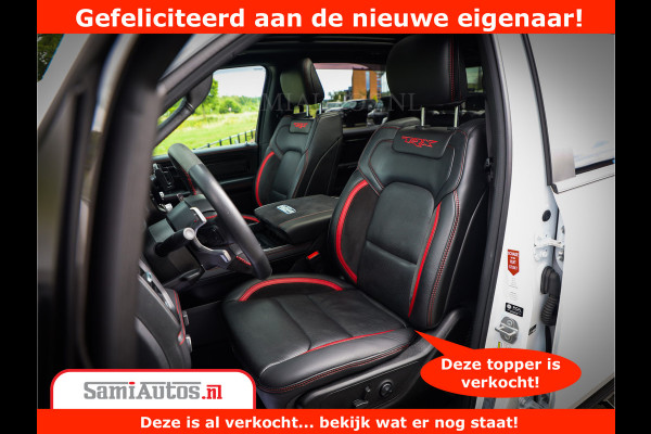 Dodge Ram 1500 TRX 6.2 V8 4x4 | HellCat 702 PK | BEAST | RAM Vol | Black Line | Comfortabele DC Dubbele Cabine met Royale 5 Zitplaatsen | Rode Stiksels | Head-Up | DashCam | Alarm |