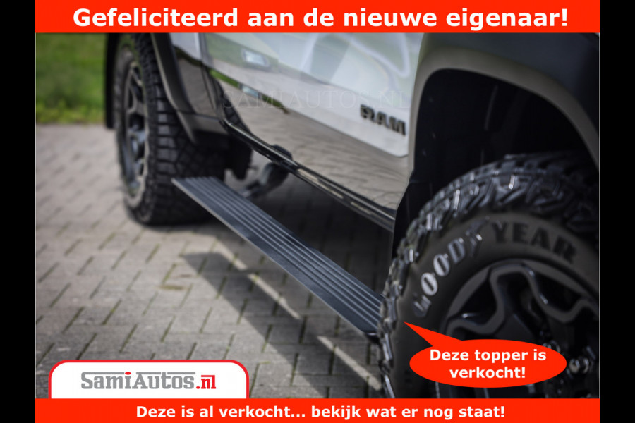 Dodge Ram 1500 TRX 6.2 V8 4x4 | HellCat 702 PK | BEAST | RAM Vol | Black Line | Comfortabele DC Dubbele Cabine met Royale 5 Zitplaatsen | Rode Stiksels | Head-Up | DashCam | Alarm |