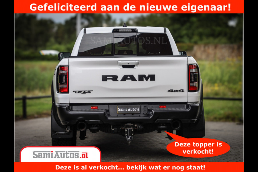 Dodge Ram 1500 TRX 6.2 V8 4x4 | HellCat 702 PK | BEAST | RAM Vol | Black Line | Comfortabele DC Dubbele Cabine met Royale 5 Zitplaatsen | Rode Stiksels | Head-Up | DashCam | Alarm |