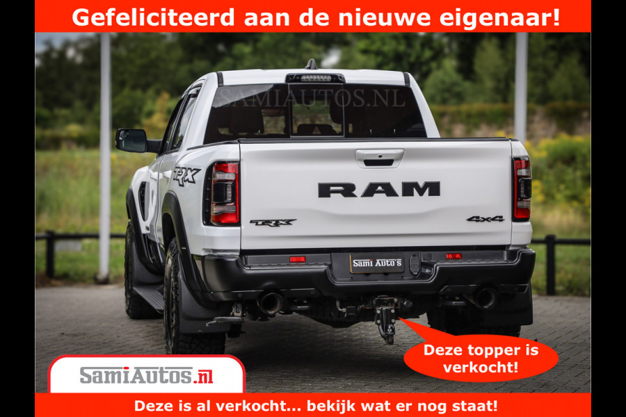 Dodge Ram 1500 TRX 6.2 V8 4x4 | HellCat 702 PK | BEAST | RAM Vol | Black Line | Comfortabele DC Dubbele Cabine met Royale 5 Zitplaatsen | Rode Stiksels | Head-Up | DashCam | Alarm |
