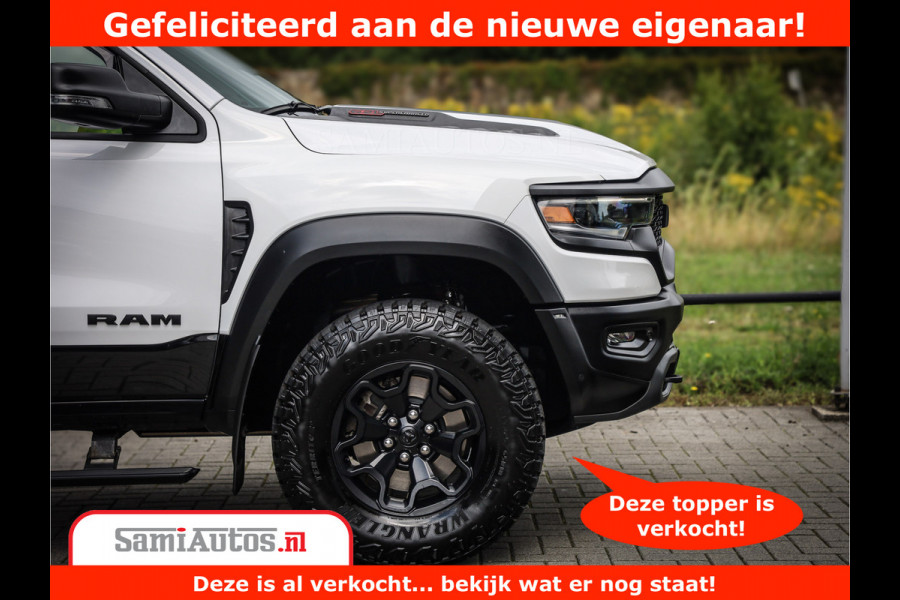 Dodge Ram 1500 TRX 6.2 V8 4x4 | HellCat 702 PK | BEAST | RAM Vol | Black Line | Comfortabele DC Dubbele Cabine met Royale 5 Zitplaatsen | Rode Stiksels | Head-Up | DashCam | Alarm |