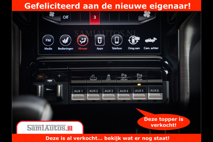 Dodge Ram 1500 TRX 6.2 V8 4x4 | HellCat 702 PK | BEAST | RAM Vol | Black Line | Comfortabele DC Dubbele Cabine met Royale 5 Zitplaatsen | Rode Stiksels | Head-Up | DashCam | Alarm |