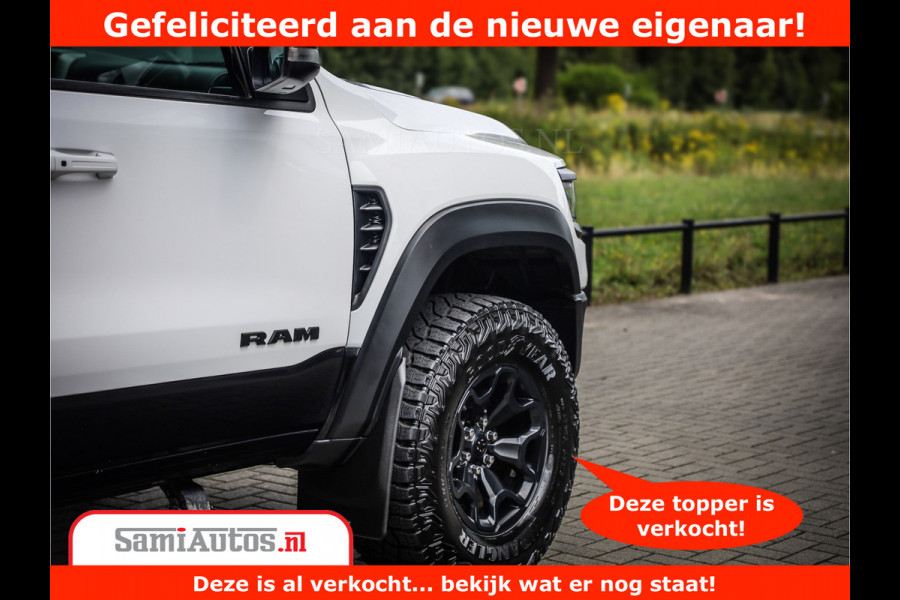 Dodge Ram 1500 TRX 6.2 V8 4x4 | HellCat 702 PK | BEAST | RAM Vol | Black Line | Comfortabele DC Dubbele Cabine met Royale 5 Zitplaatsen | Rode Stiksels | Head-Up | DashCam | Alarm |